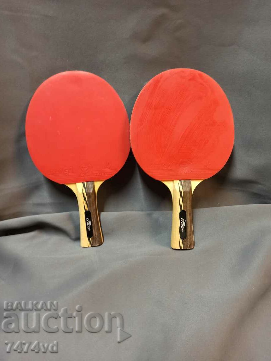 Set of table tennis rackets new Giant dragon Superspin