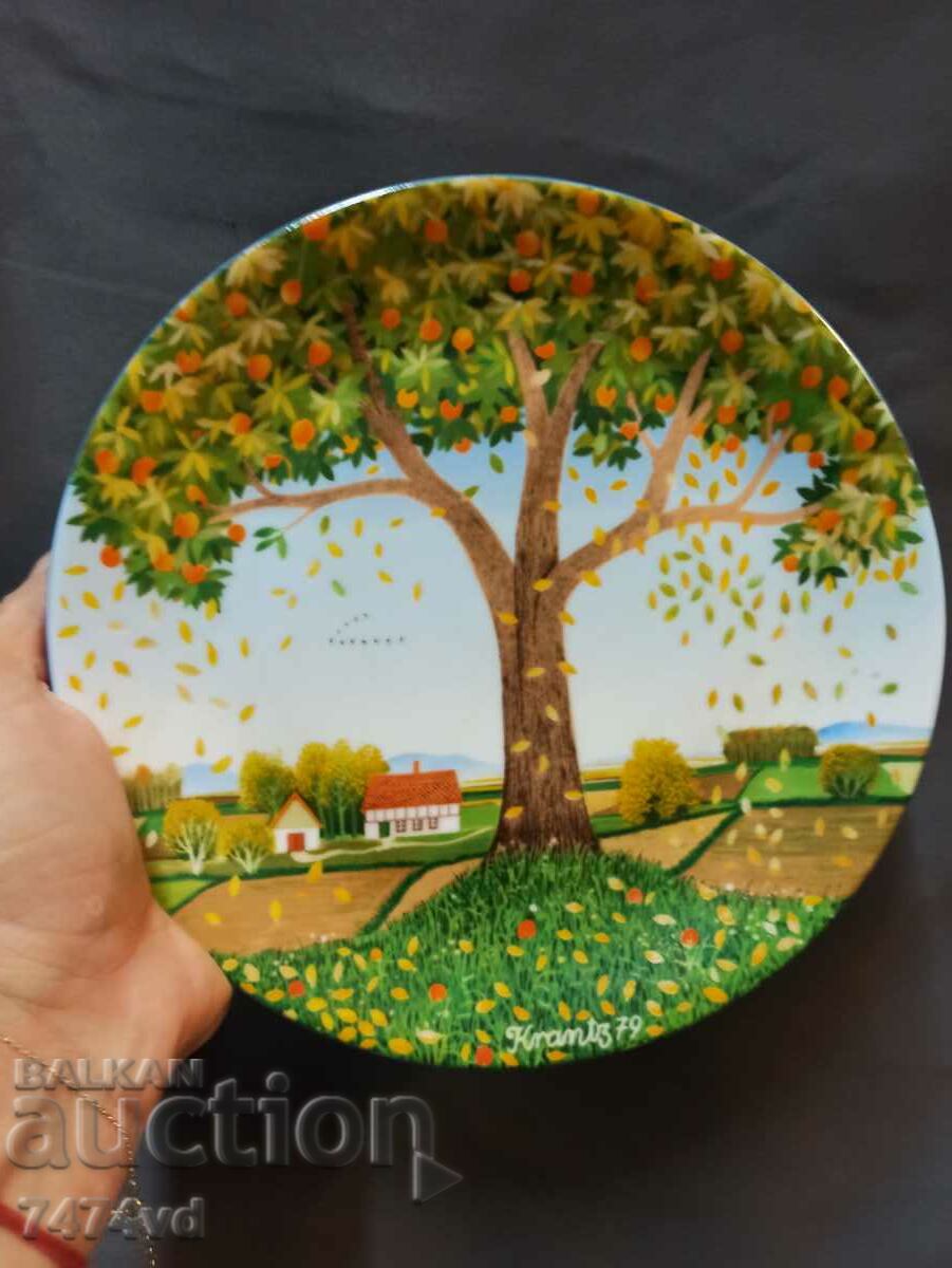 Porcelain wall plate company Bavaria - KRANTZ 79 AUTUMN