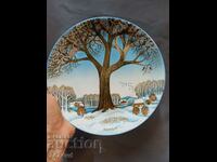 Porcelain wall plate company Bavaria - KRANTZ 79. WINTER