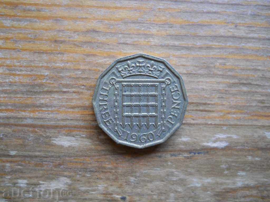 3 pence 1960 - Marea Britanie (Elizabeth II)