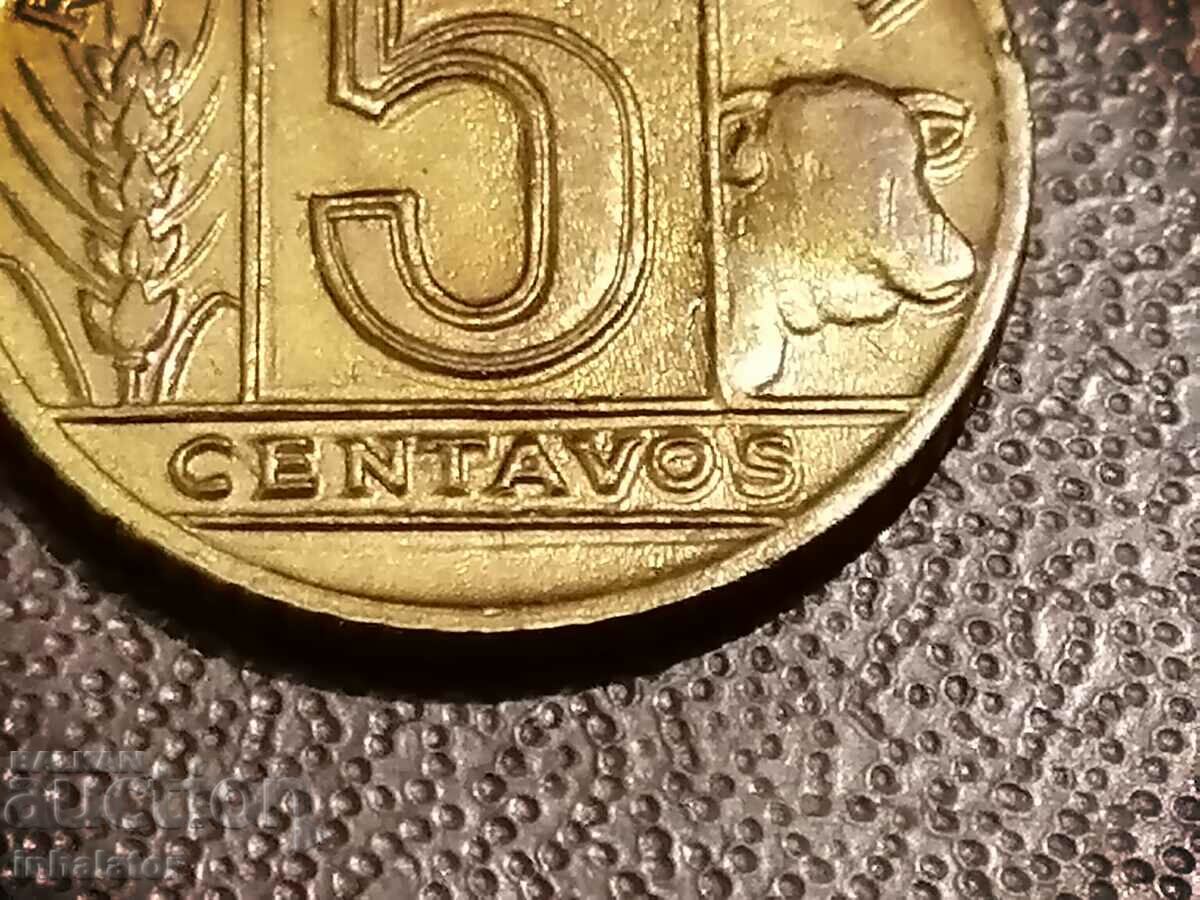 Curio Matrix 1944 Αργεντινή 5 centavos