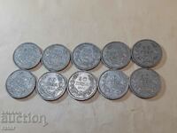 Coins 50 BGN 1940 Kingdom of Bulgaria - 10 pieces