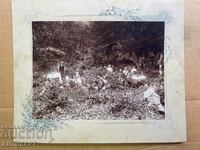 fotografie solidă Sliven pe vârful Bulgarka 1908 persoane