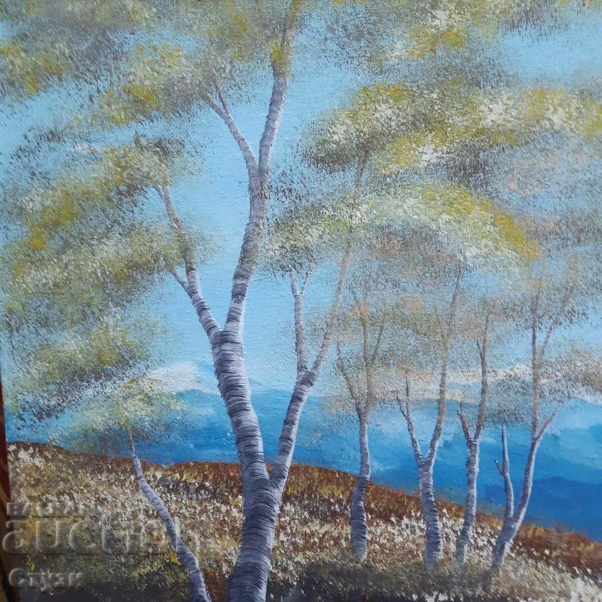 Auction Painting "Landscape" by Yu. Radev, oil, 50 x 60 cm Auction Painting "Landscape" by Yu. Radev, oil, 50 x 60 cm