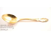 Soup spoon with gilt USSR, soc