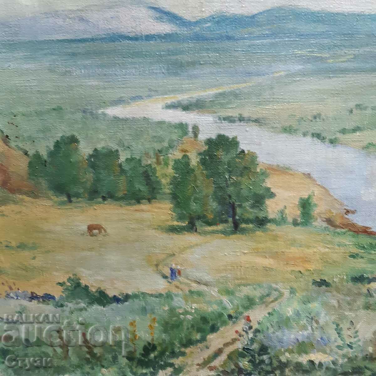 Tablou „Peisaj polonez”, ulei, 60 x 72 cm cu preț € 130.00 | 254.26 BGN