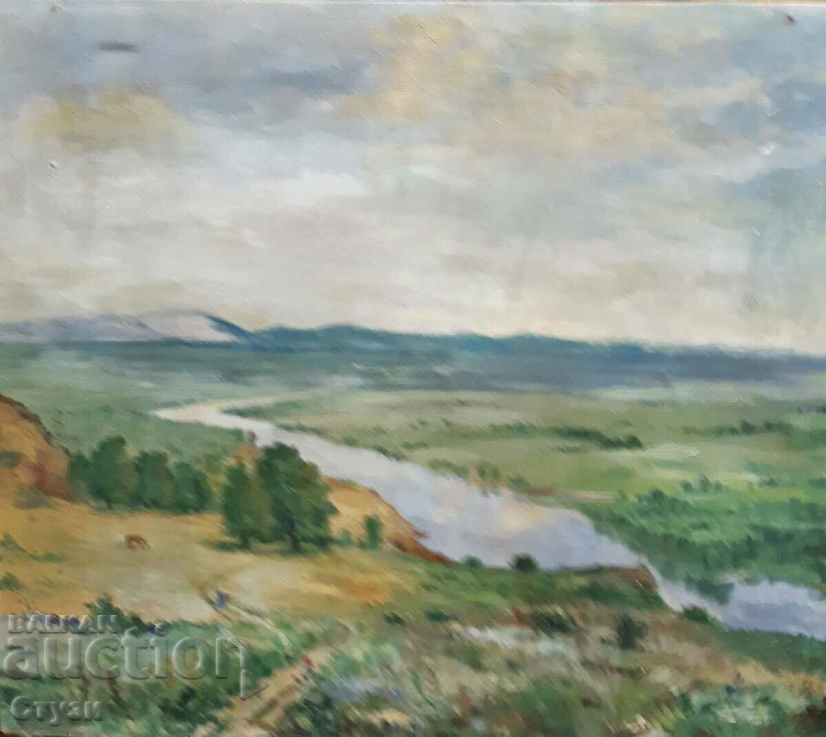 Livrarea Tablou "Peisaj polonez", ulei, 60 x 72 cm - Lichidare de stoc Livrarea Tablou "Peisaj polonez", ulei, 60 x 72 cm - Lichidare de stoc