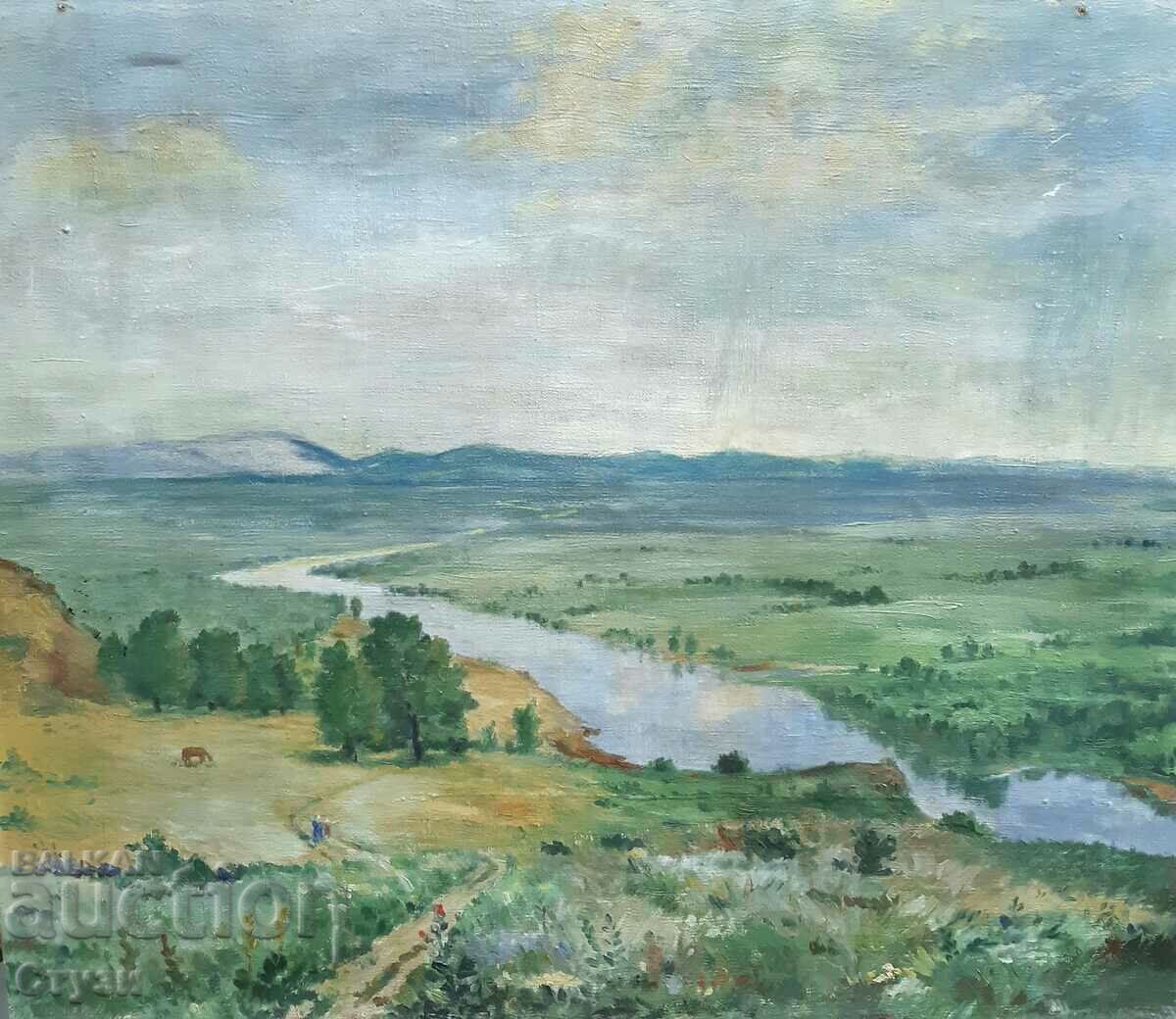 Painting "Polish landscape", oil, 60 x 72 cm