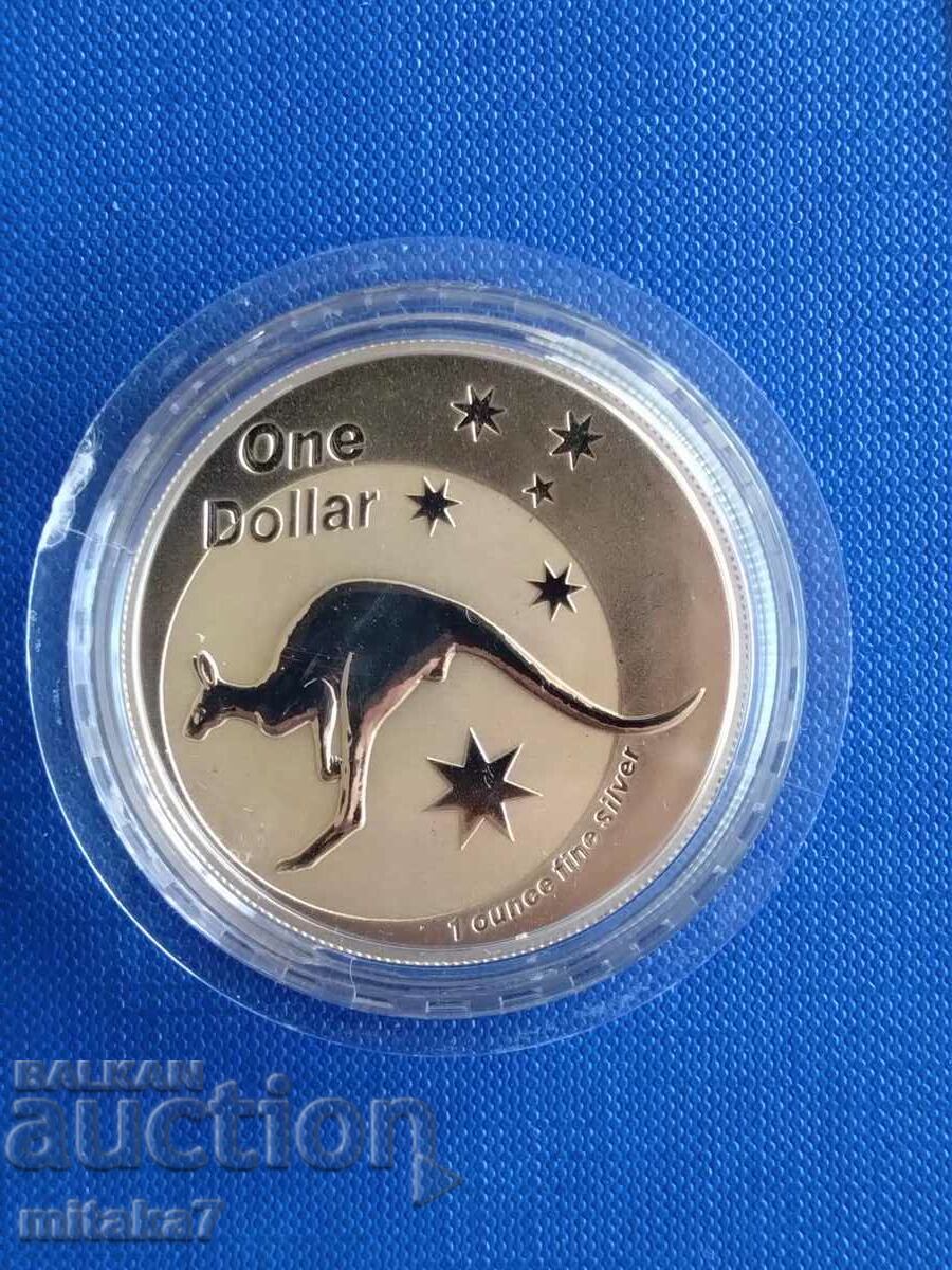 Ασημένιο νόμισμα "Kangaroo", 1 oz, 2005, Αυστραλία