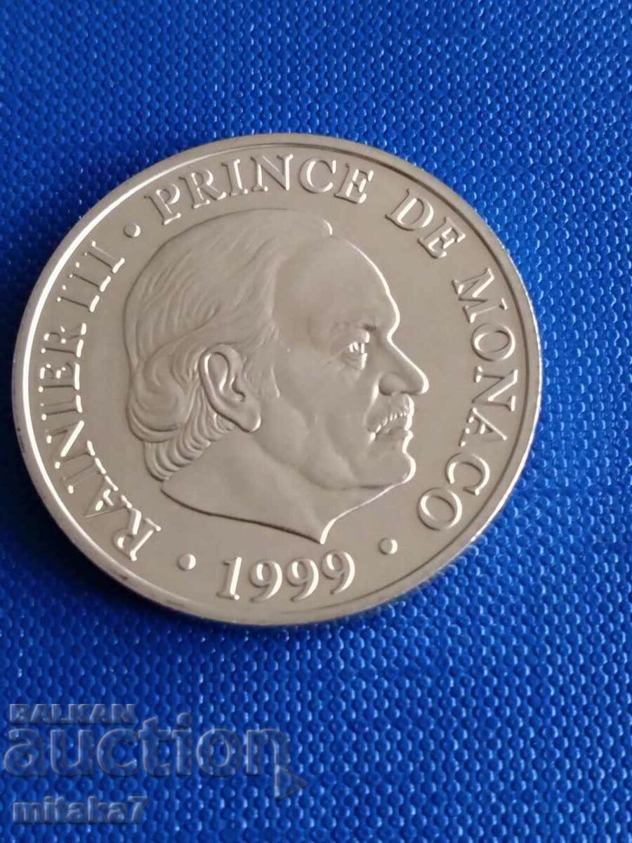 Moneda de argint 100 de franci 1999, Monaco