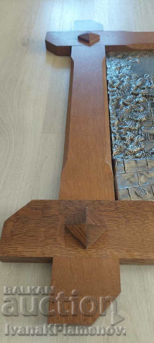 Delivery of Panel metal frame wood 80cm 60cm