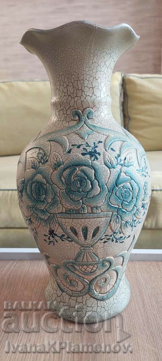 Licitație Vază mare ceramică excelentă înălțime 36cm