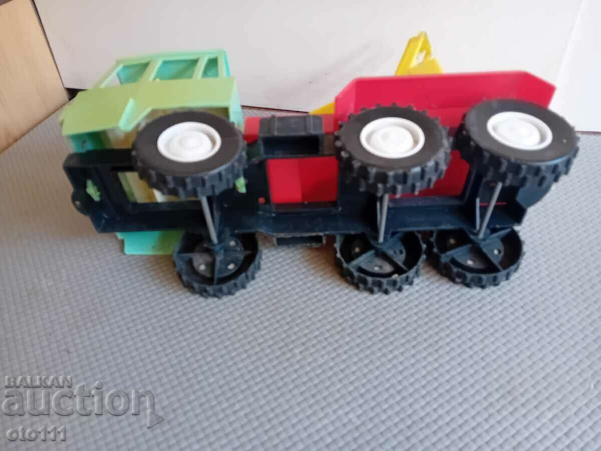 OLD TOY TRUCK, EXCAVATOR - SELF-LOADER - 6