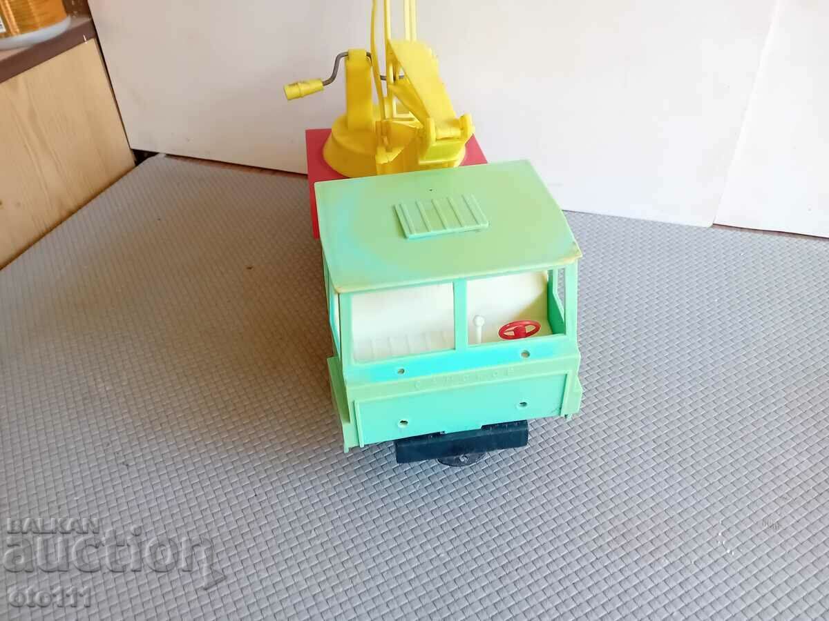 OLD TOY TRUCK, EXCAVATOR - SELF-LOADER