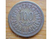 100 milimas 1960 - Tunisia