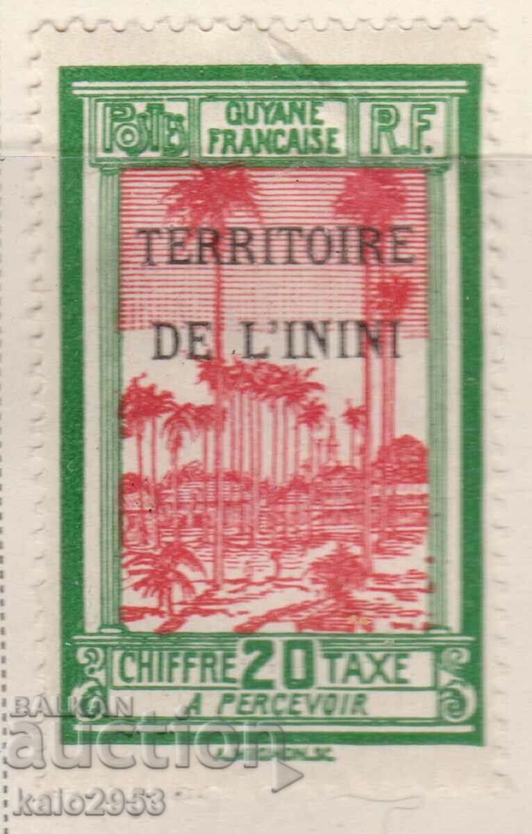 Guyana Franceză-1932-Pentru Addl. pentru L''ININI-Palmi, MLH