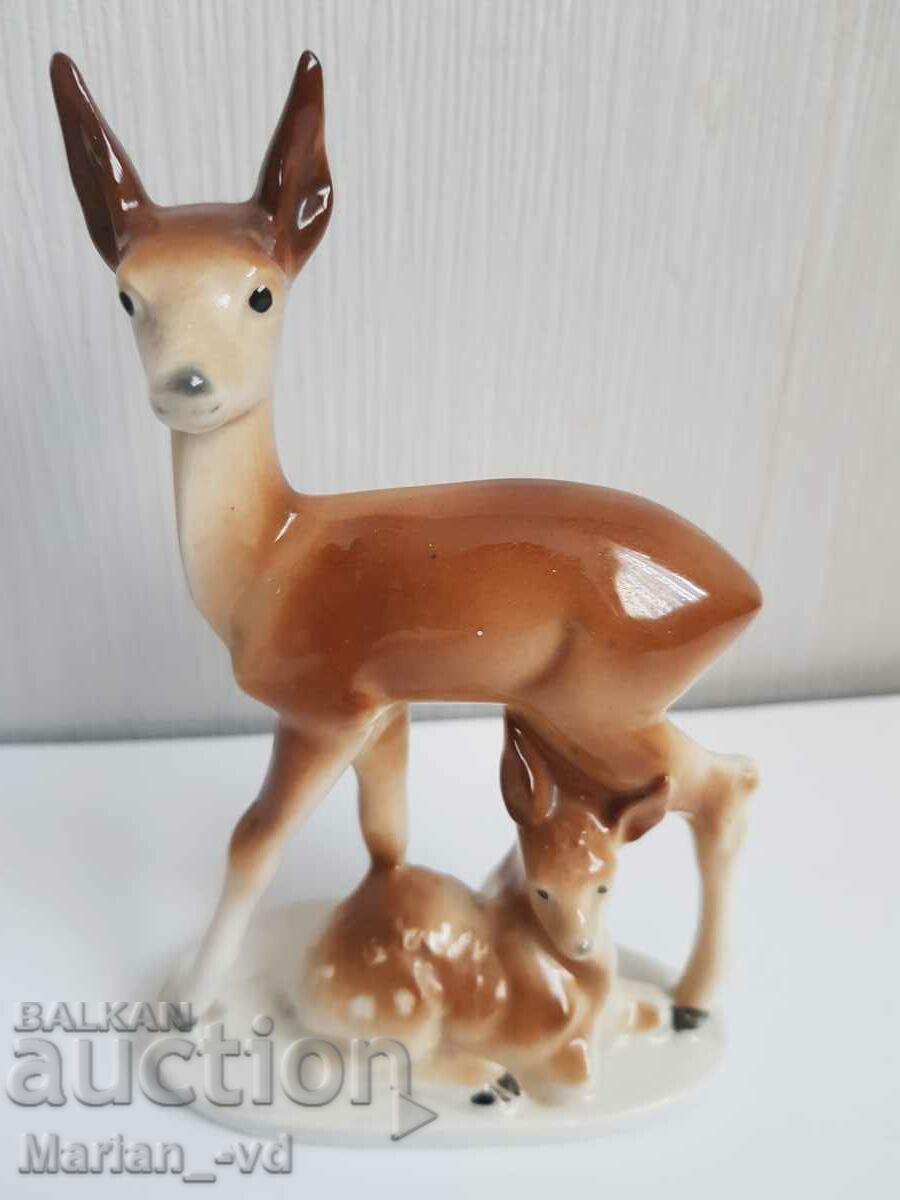 Ελαφίνα πορσελάνης του εργοστασίου πορσελάνης Carl Scheidig με τιμή 40.00 BGN | € 20.45 Ελαφίνα πορσελάνης του εργοστασίου πορσελάνης Carl Scheidig με τιμή 40.00 BGN | € 20.45