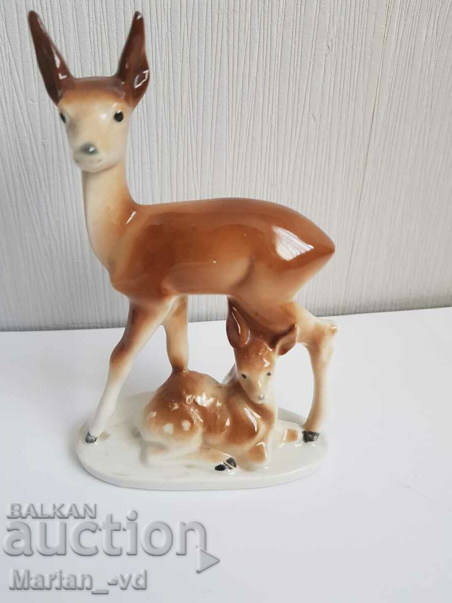 Porcelain doe of the Carl Scheidig porcelain factory