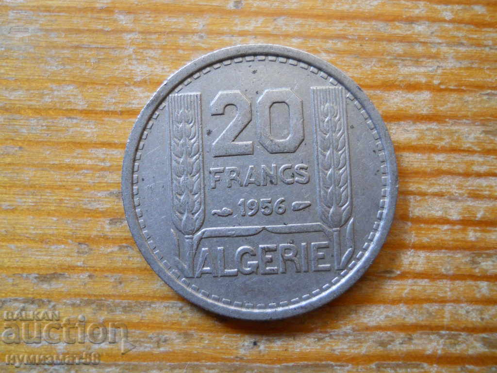 20 de franci 1956 - Algeria (colonie franceză)