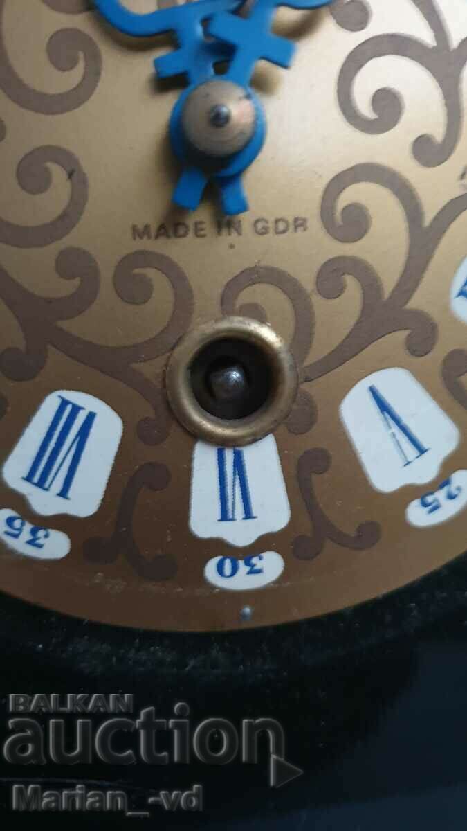 Auction  GDR mechanical table clock