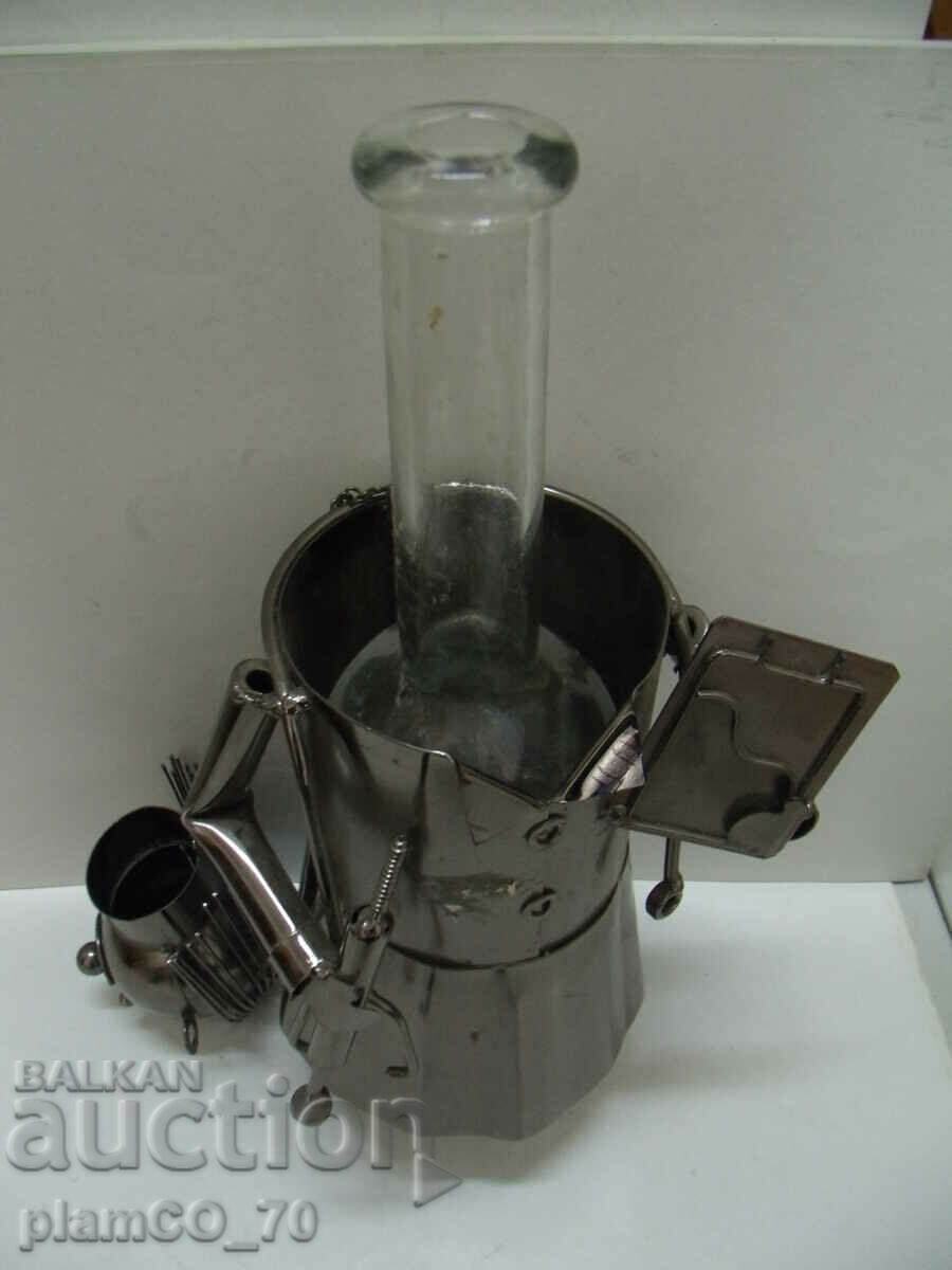 No.*7716 holder / stand for a bottle - metal figure - 5 No.*7716 holder / stand for a bottle - metal figure - 5