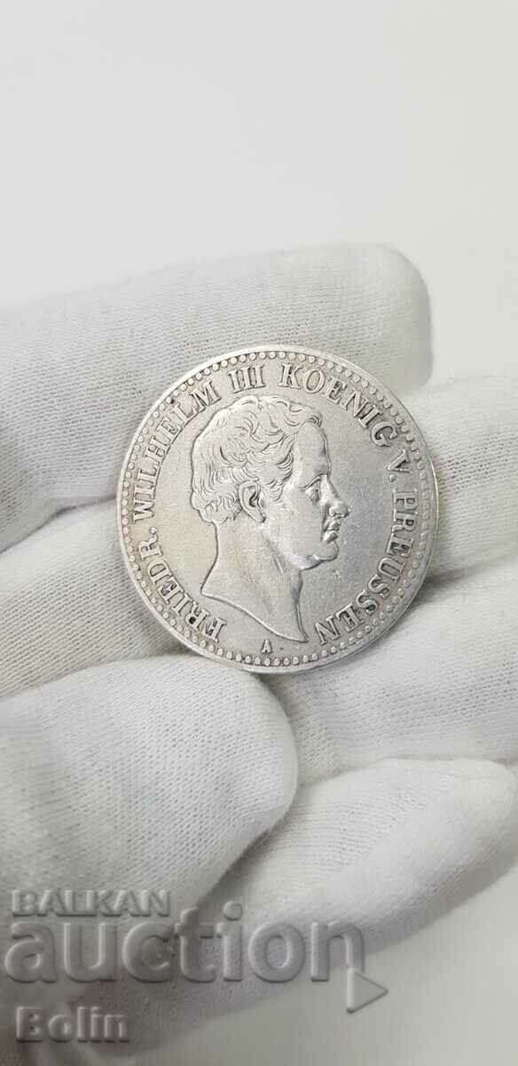 Rare Silver Thaler Coin - Prussia - Germany - 1829 - 5 Rare Silver Thaler Coin - Prussia - Germany - 1829 - 5