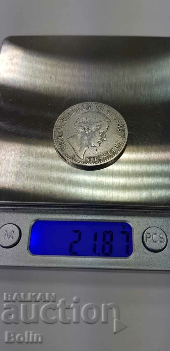 Rare Silver Thaler Coin - Prussia - Germany - 1829 - 7 Rare Silver Thaler Coin - Prussia - Germany - 1829 - 7