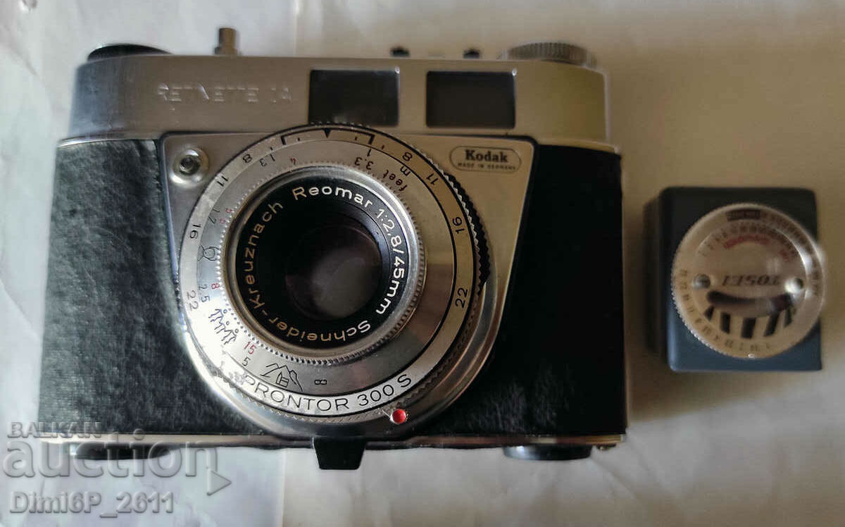 Livrarea Aparat foto Kodak Retinette IA de epocă cu luminometru Tosei