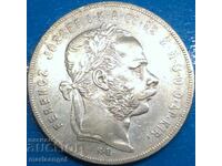 Hungary 1 forint 1877 Franz Joseph silver