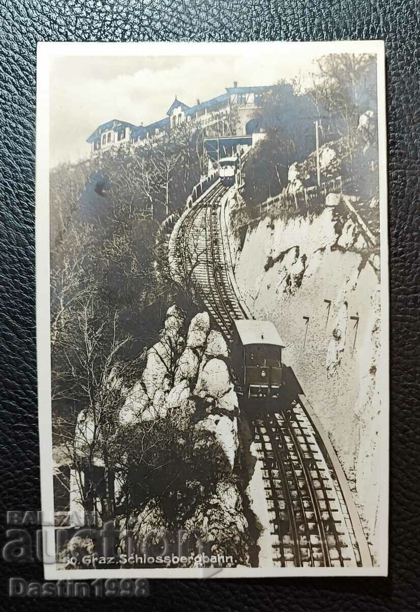 CARTE POȘTALĂ VECHE GRAZ Schlossbergbahn