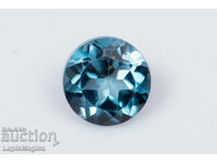 Топаз лондонско синьо 0.32ct 4mm кръгла шлифовка #1