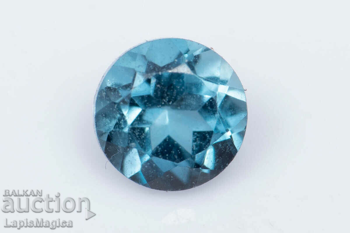 Topaz albastru din Londra 0,36ct 4mm tăiat rotund #4