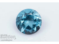 Topaz albastru din Londra 0,36ct 4mm tăiat rotund #4