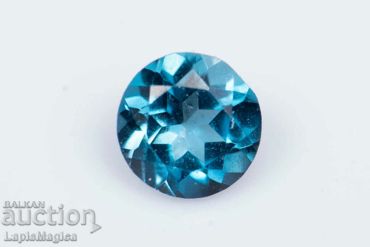 London Blue Topaz 0,31ct 4mm Στρογγυλή κοπή #5