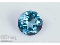 Topaz albastru din Londra 0,33ct 4mm tăiat rotund #6