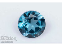 Topaz albastru din Londra 0,33ct 4mm tăiat rotund #7