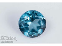 Topaz albastru din Londra 0,32ct 4mm tăiat rotund #8