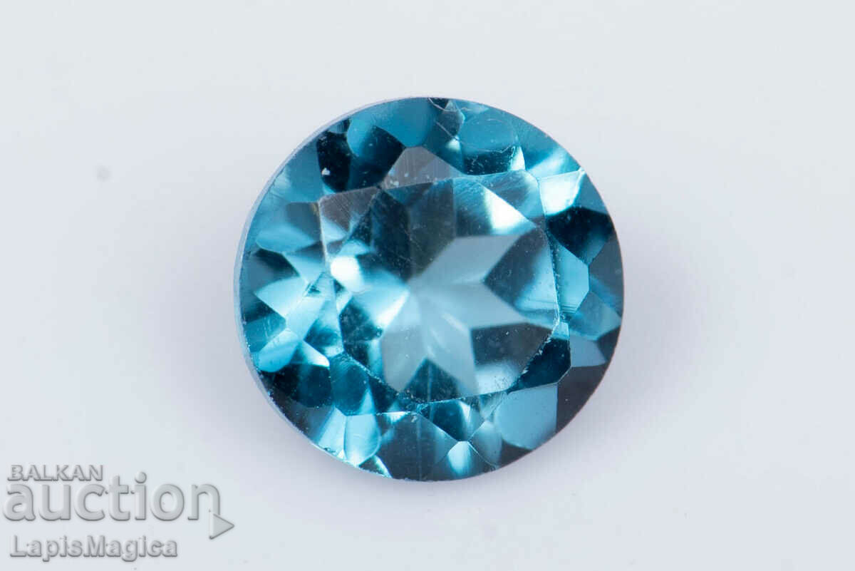 Topaz albastru din Londra 0,31ct 4mm tăiat rotund #9