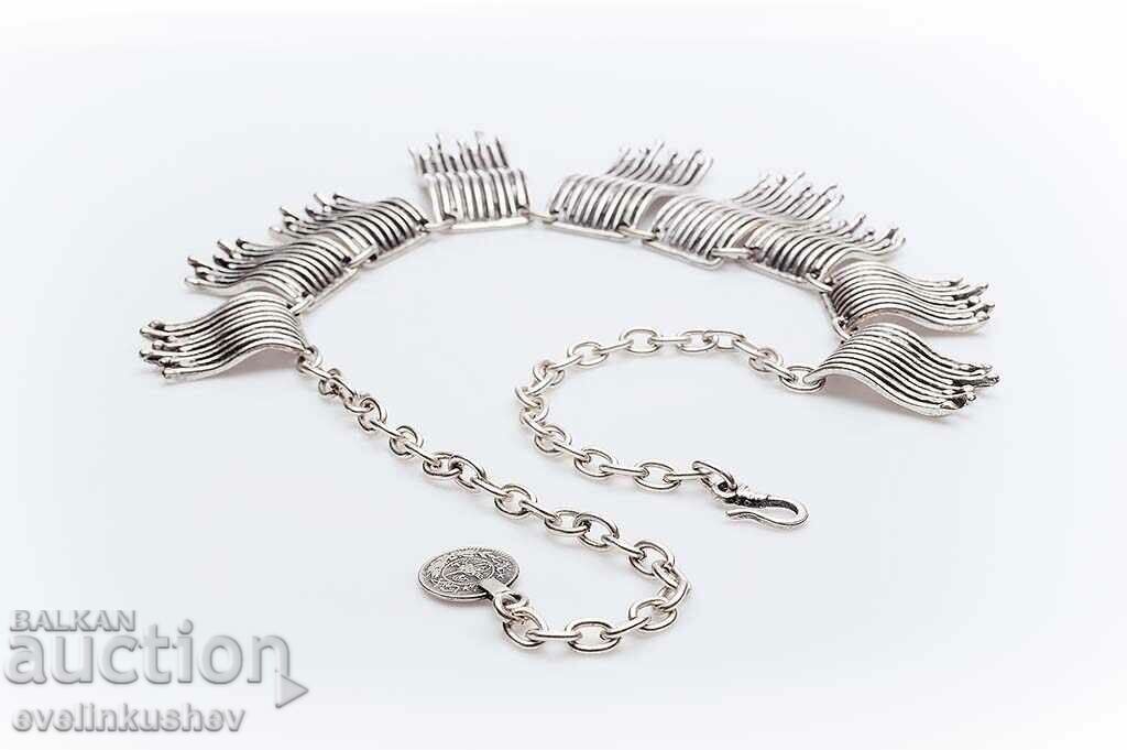 Auction Silver plated necklace KN-0301001015 Auction Silver plated necklace KN-0301001015