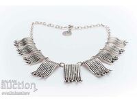 Silver plated necklace KN-0301001015