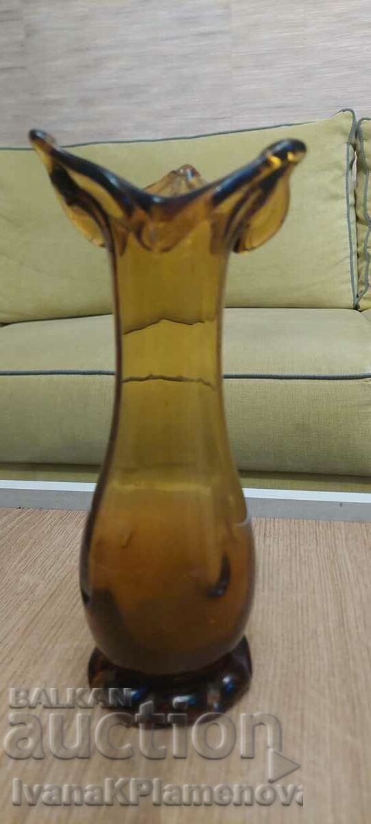 Glass vase height 22cm with price 22.00 BGN | € 11.25 Glass vase height 22cm with price 22.00 BGN | € 11.25