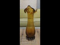 Glass vase height 22cm