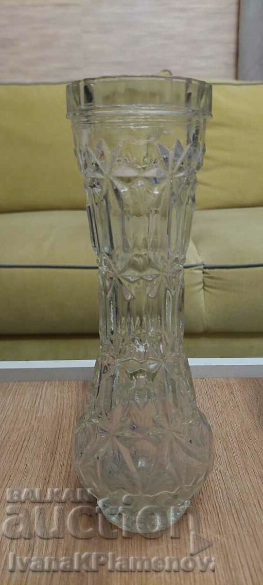 Glass vase height 25cm