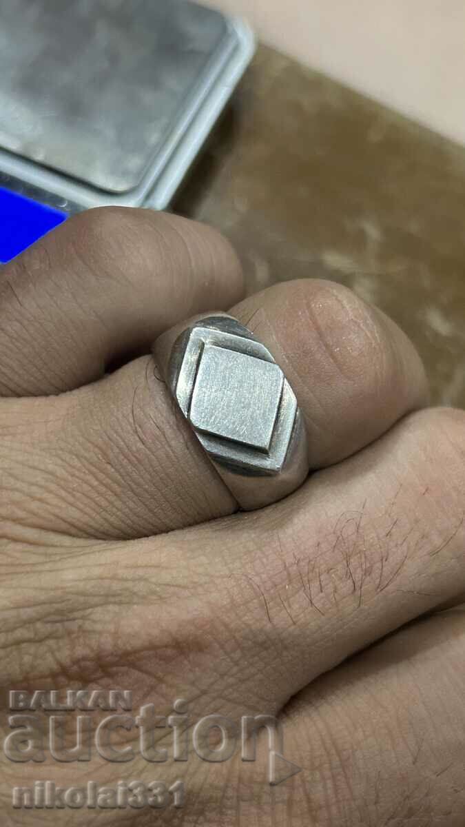 Massive men's silver ring 13.85g