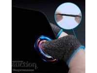 Breathable anti sweat finger gloves for mobile gaming