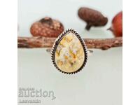 5119 Silver ring with Bee Jasper