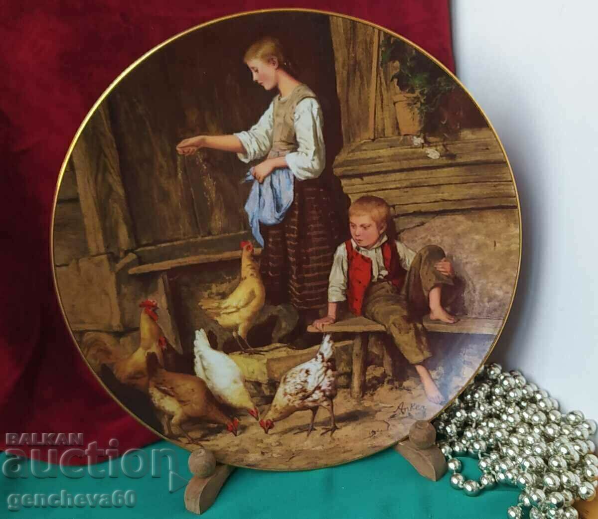 Decorative porcelain plate, 1987. for collection - 5