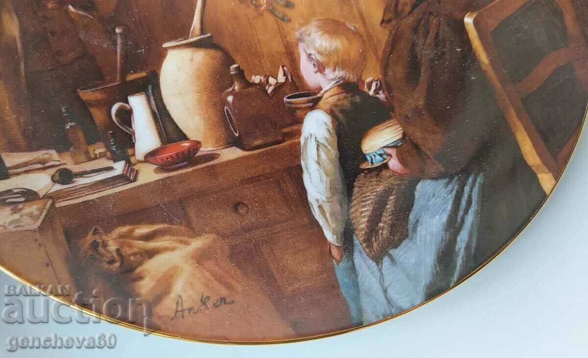 Delivery of Collectible porcelain plate 1987 Delivery of Collectible porcelain plate 1987