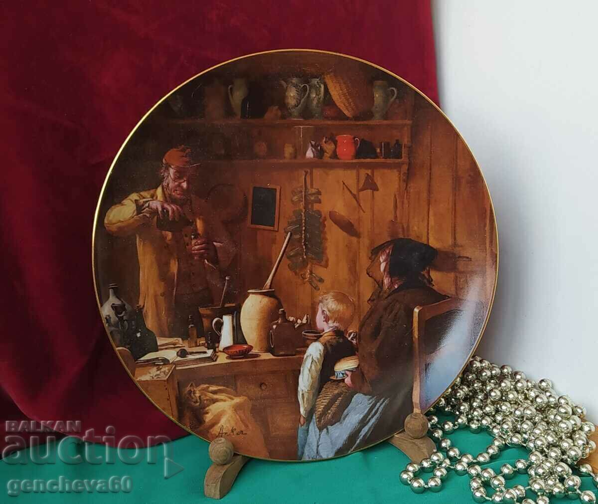 Collectible porcelain plate 1987 Collectible porcelain plate 1987