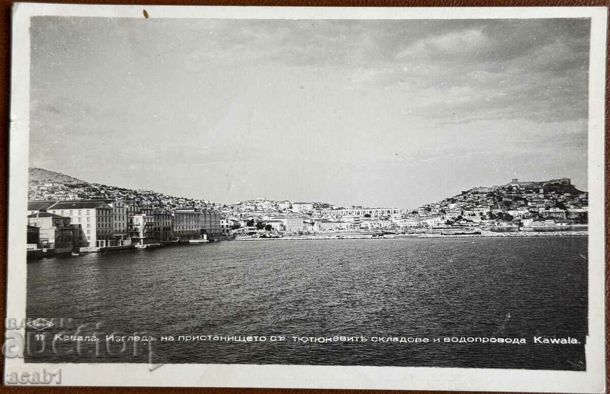 Kavala The port with the tobacco warehouses and the waterworks